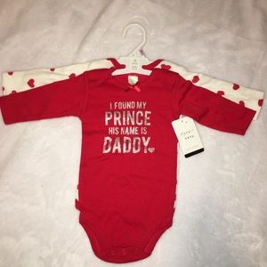 NWT 2-Piece Valentines Baby Girl Onesie Set 6-9